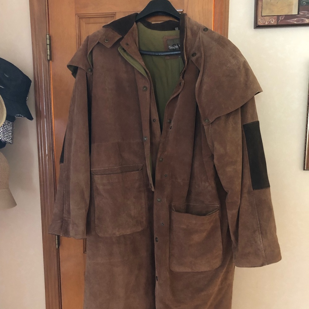 Men’s Leather full length coat